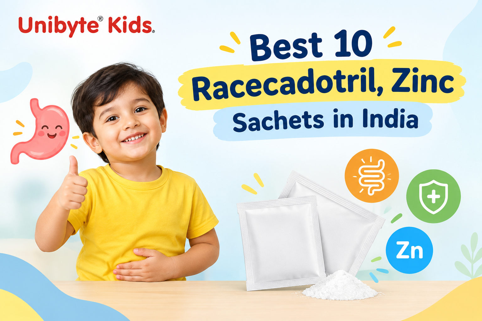 Best 10 Racecadotril, Zinc sachets in India